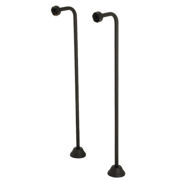 CC460 Single Offset Bath Supply, Matte Black